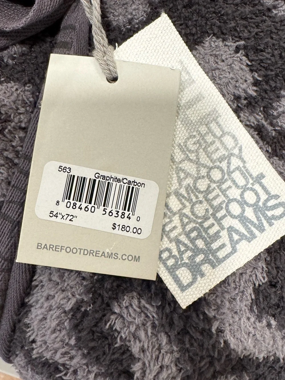 Barefoot Dreams Graphite / Carbon Leopard Throw Blanket